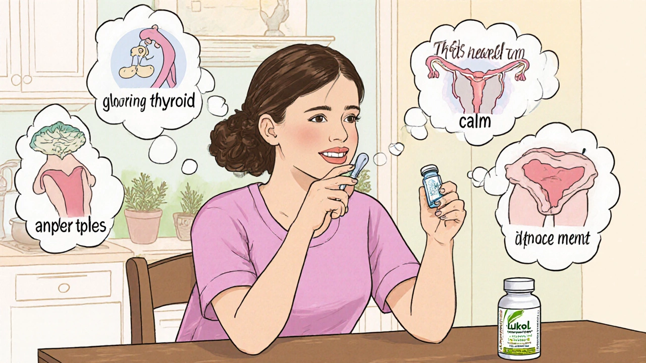 Donna sceglie la capsula più adatta per il suo obiettivo di salute.