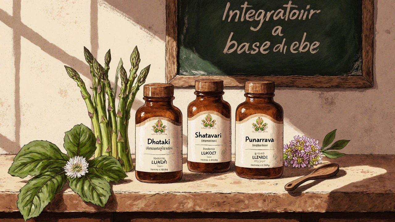 Lukol Dhataki, Shatavari e Punarnava: confronto con alternative