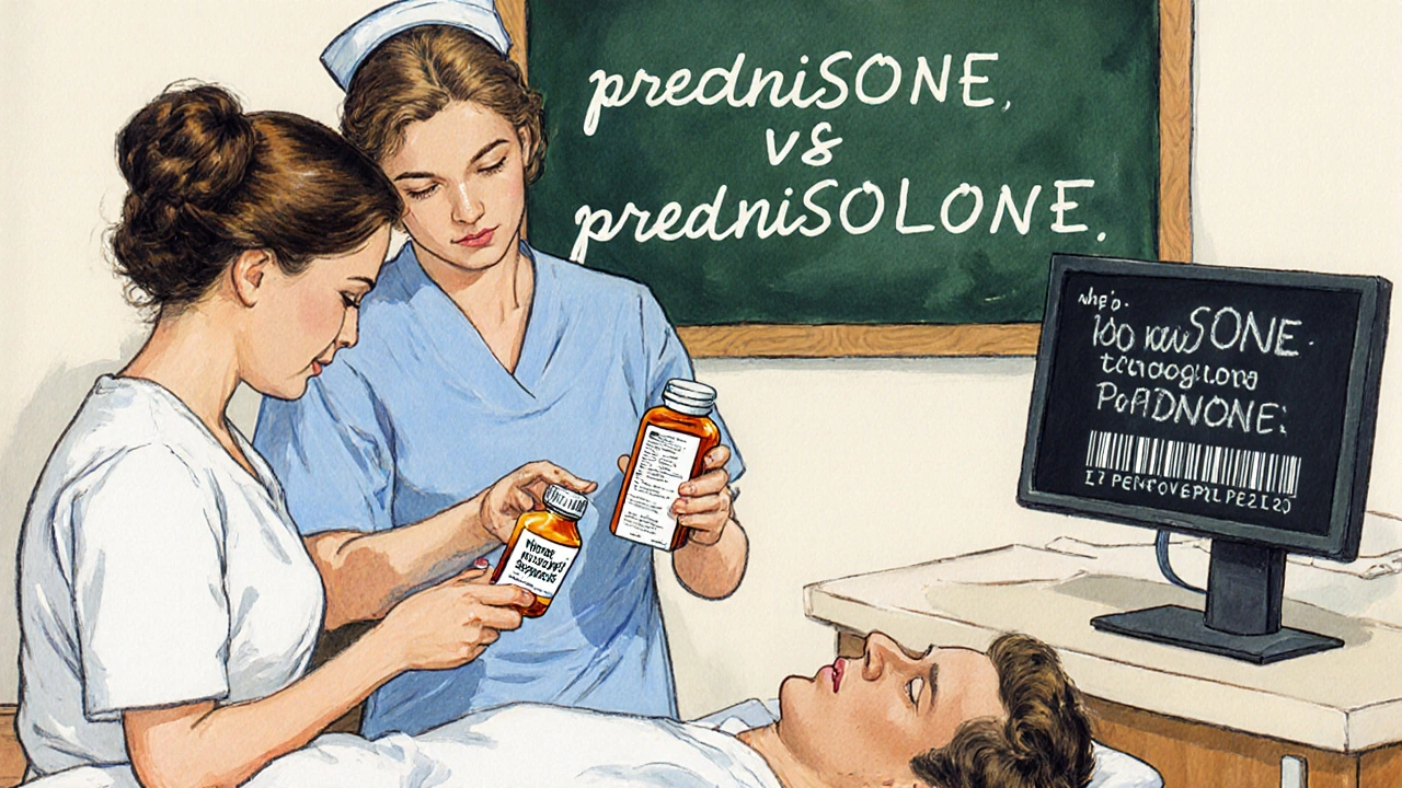 Due infermiere verificano insieme il nome, la dose e la forma di un farmaco prima della somministrazione.